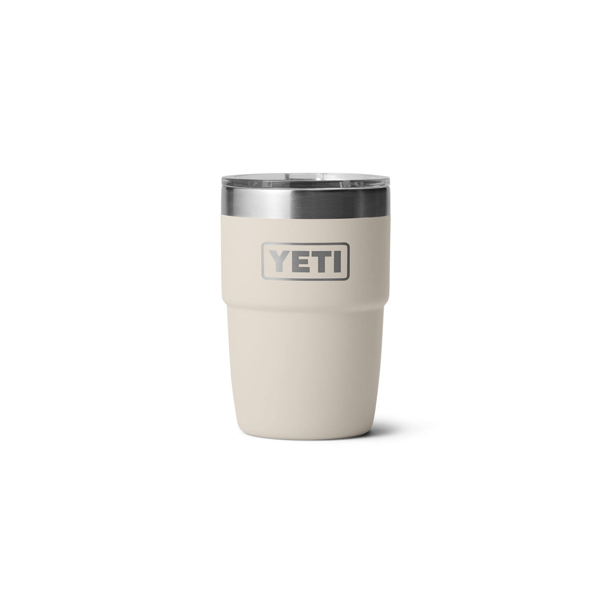 YETI Rambler 8 oz face avant Cape Taupe montrant design durable