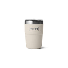 YETI Rambler 8 oz face avant Cape Taupe montrant design durable