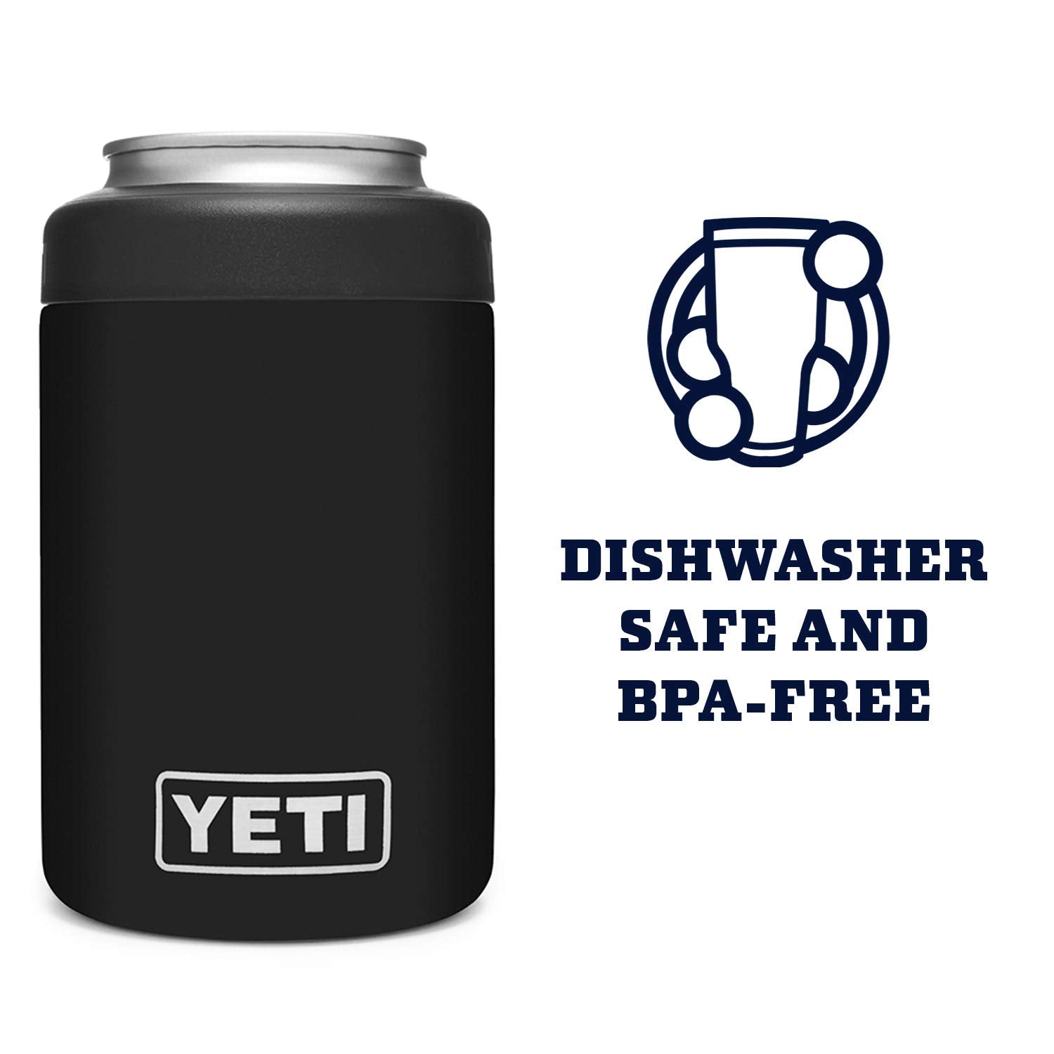 YETI Colster avec canette standard 12 oz montrant compatibilité directe