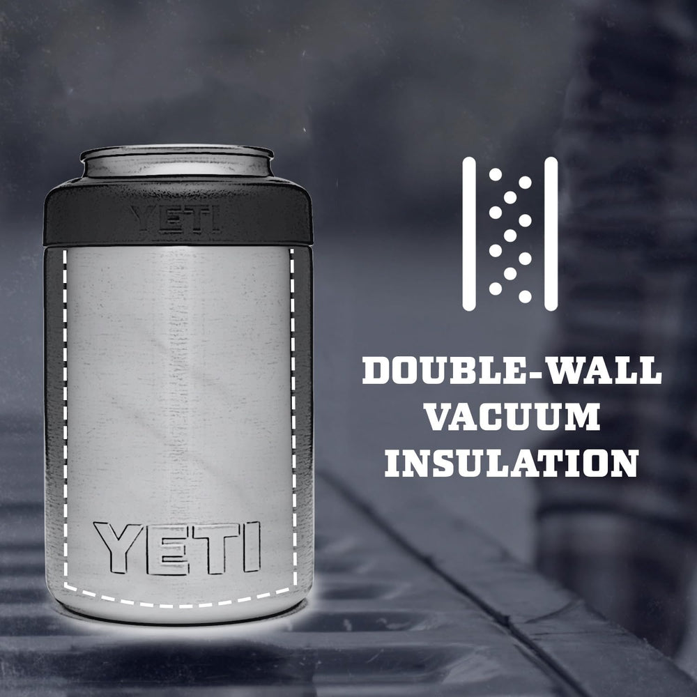 YETI Colster profil acier épais illustrant durabilité et isolation