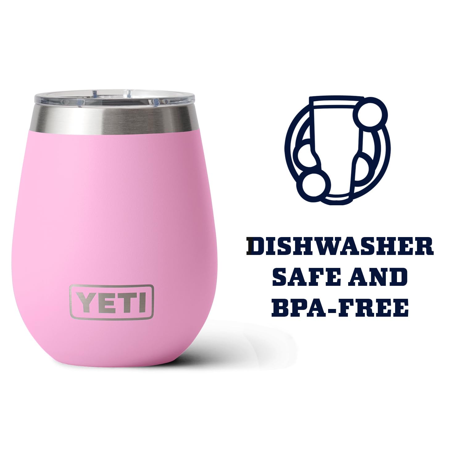 YETI rambler tenu en main montrant proportion et confort de prise