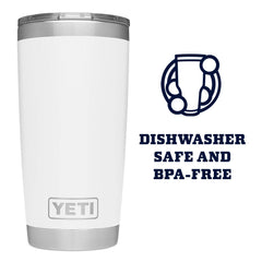 YETI Rambler tenu en main montrant ergonomie et facilité d'utilisation