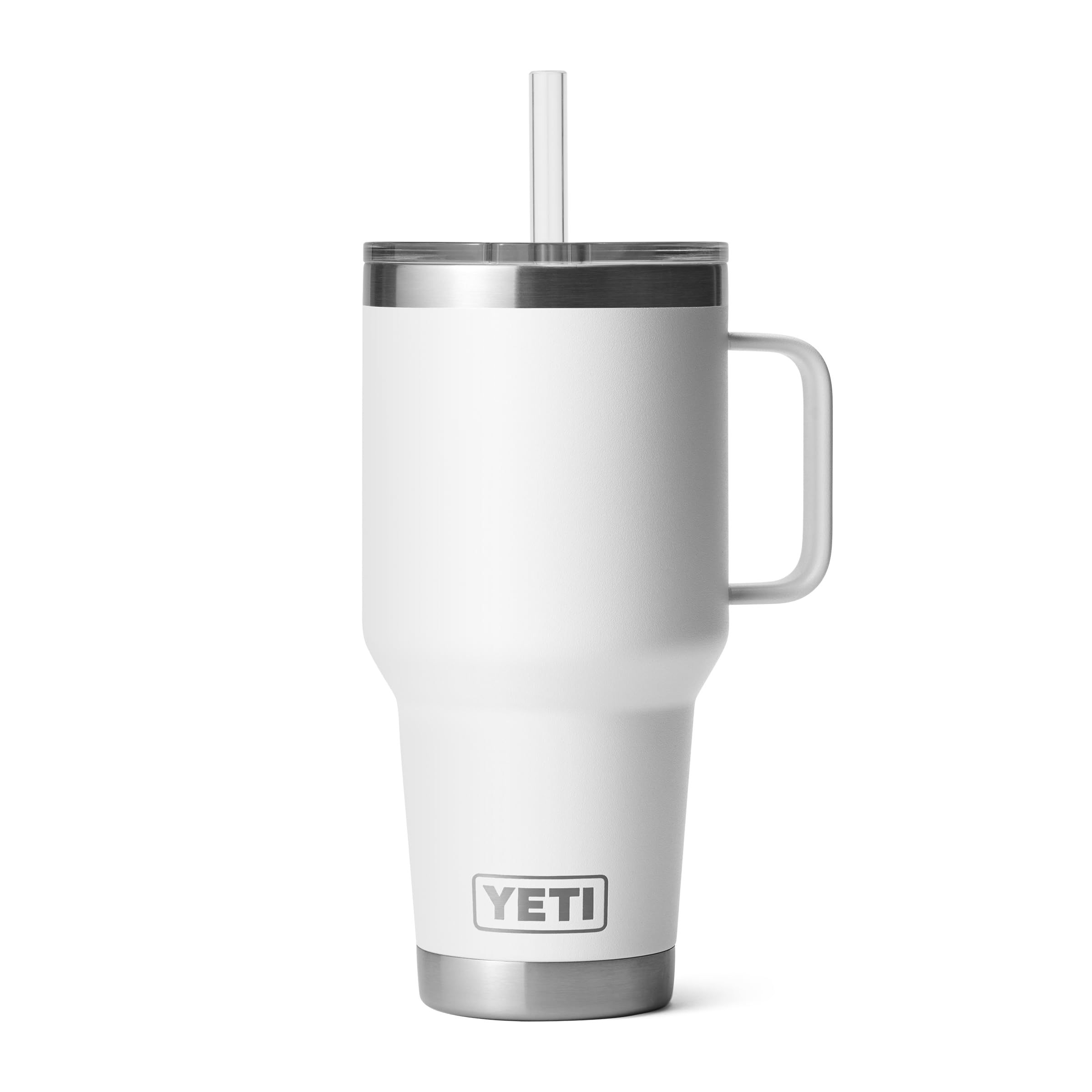 YETI rambler vue avant avec poignée, prise confortable et transport sûr