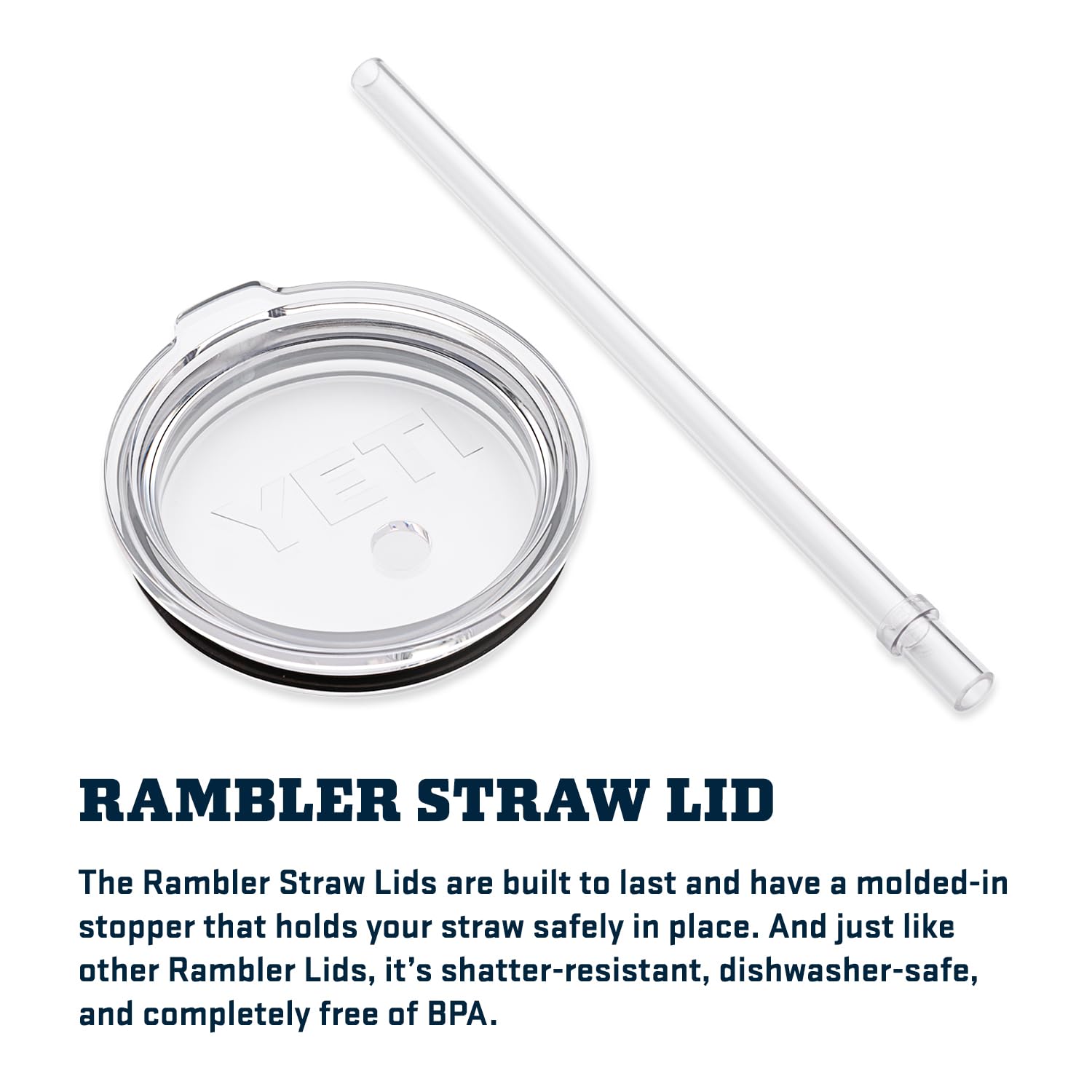 YETI rambler tenu par une main illustrant maniabilité en déplacement