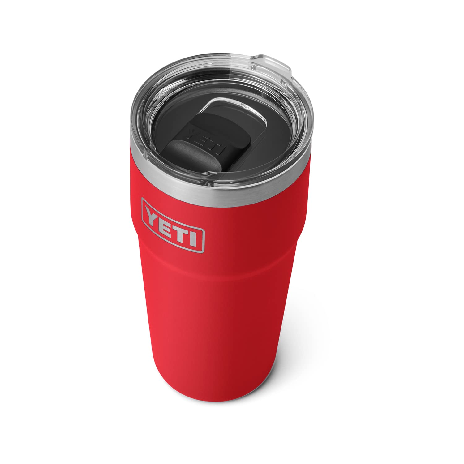 YETI Rambler face Rescue Red montrant design robuste et couleur durable