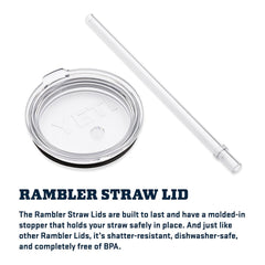 Finition acier du YETI Rambler détaillée, résistante aux chocs et durable