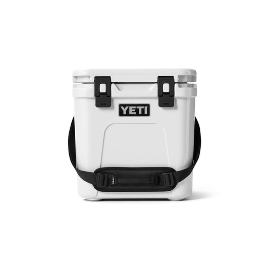 YETI Roadie 24 face avant blanche montrant solidité et design