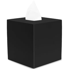 YEW DESIGN vue avant du cache-mouchoirs noir mat apportant élégance
