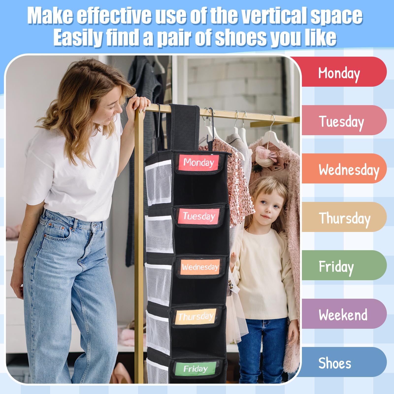 Yeyeplum comparaison taille avec cintre pour évaluer l'ajustement dans l'armoire
