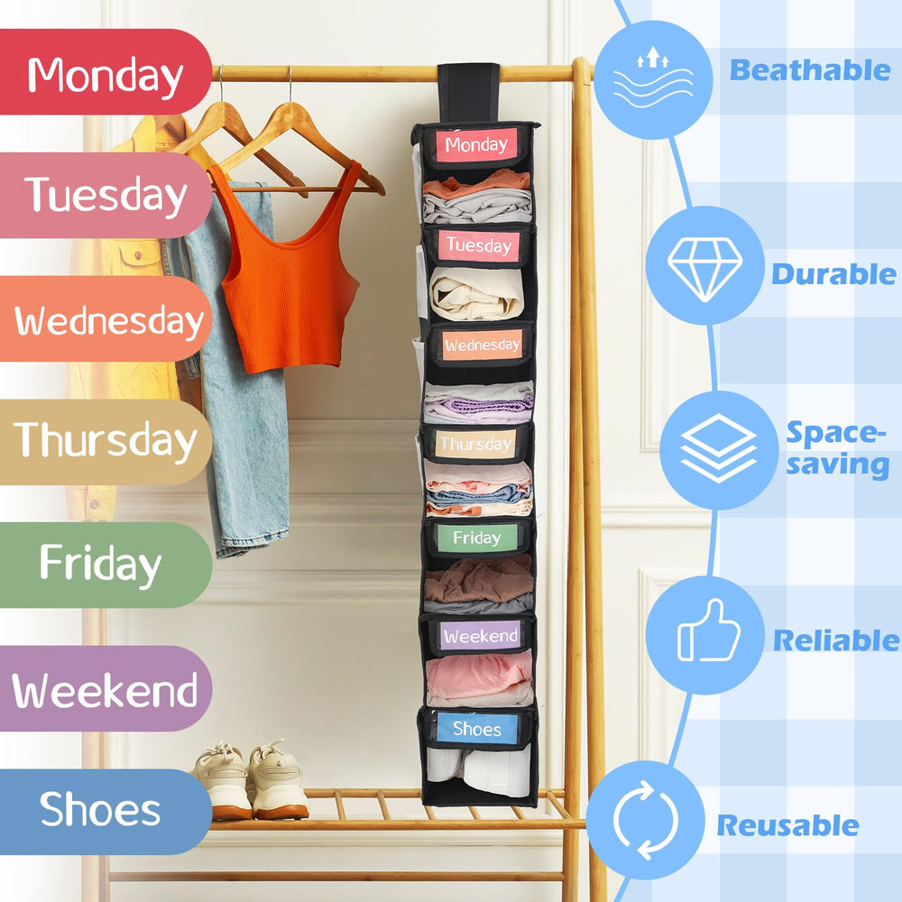 Yeyeplum poches latérales avec chaussettes, rangement organisé d'accessoires