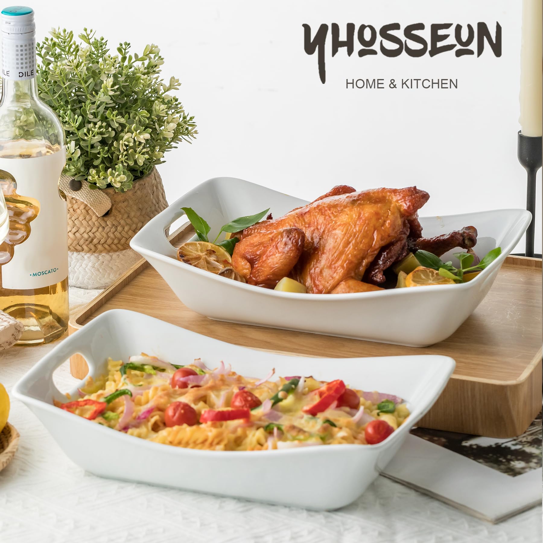 YHOSSEUN bol rempli de salade colorée pour une présentation appétissante