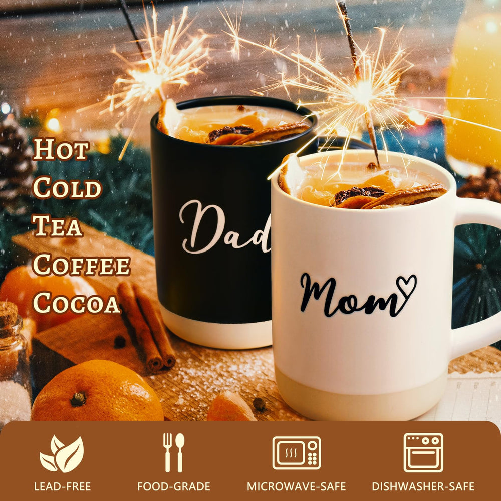 YHRJWN coffret complet avec mugs, sous‑verres et cuillères pratiques