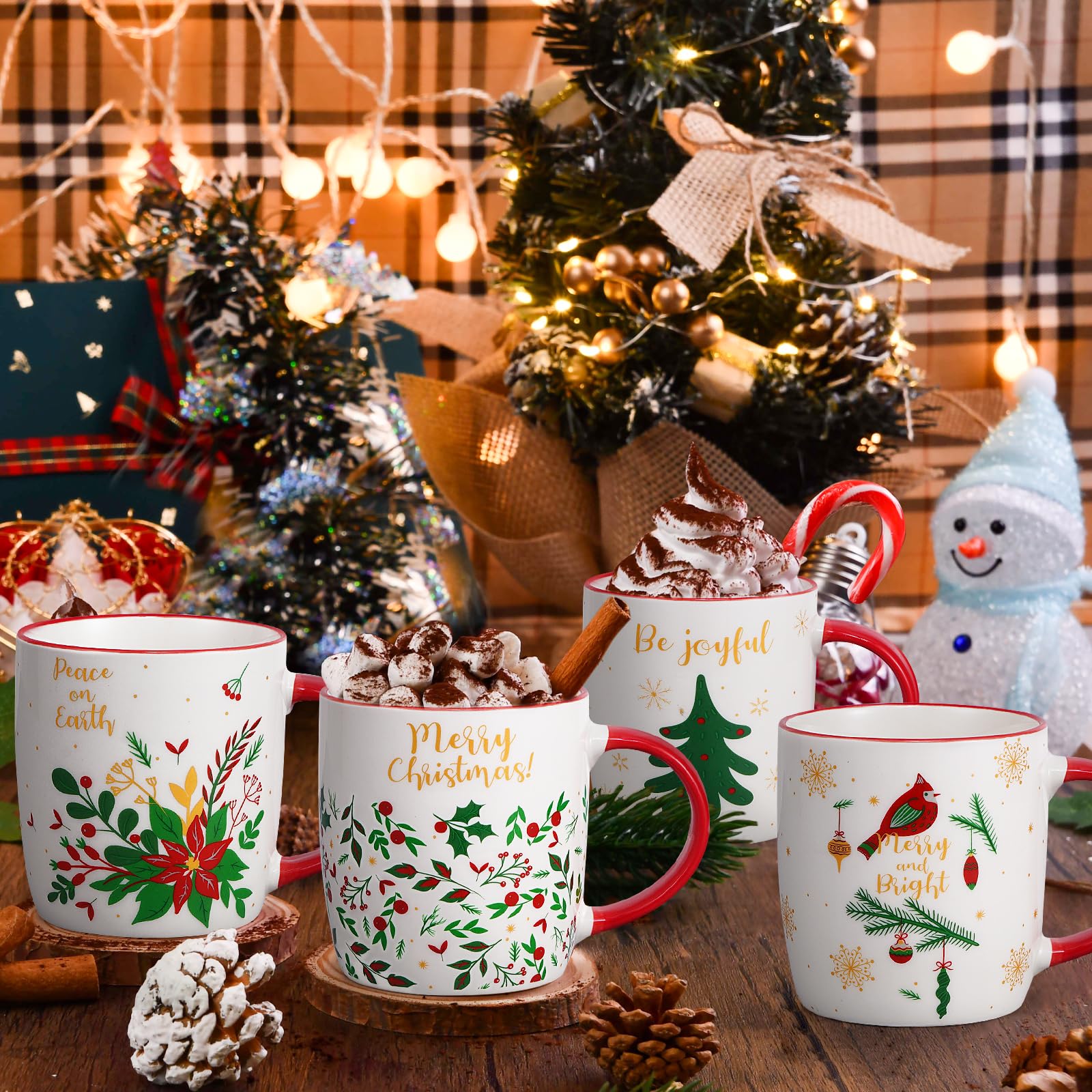YHRJWN gros plan motif sapin avec finition colorée et rendu durable