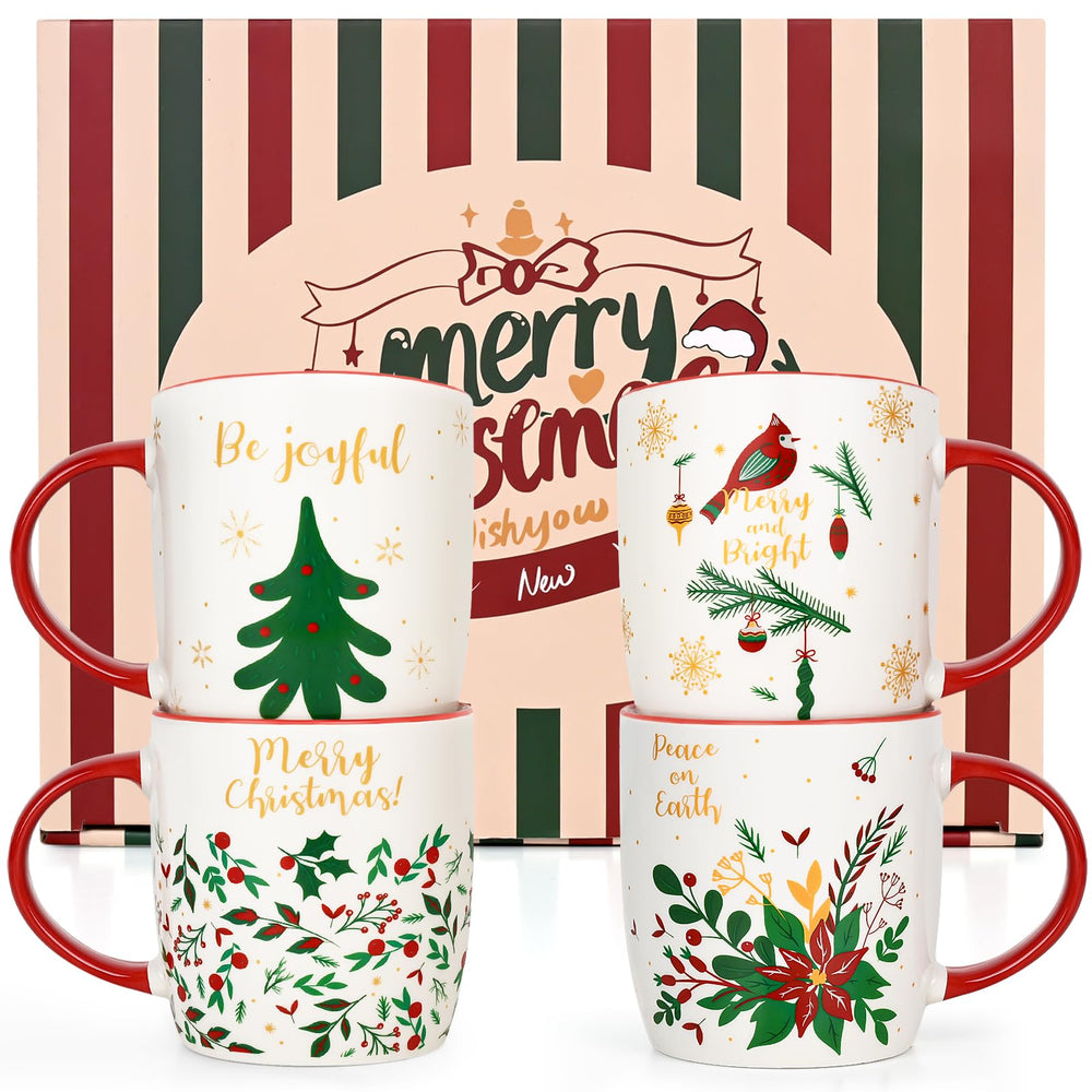 YHRJWN mug devant boîte cadeau montrant élégance festive et praticité