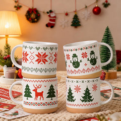 YHRJWN motif sapin en gros plan, design pixel net et durable
