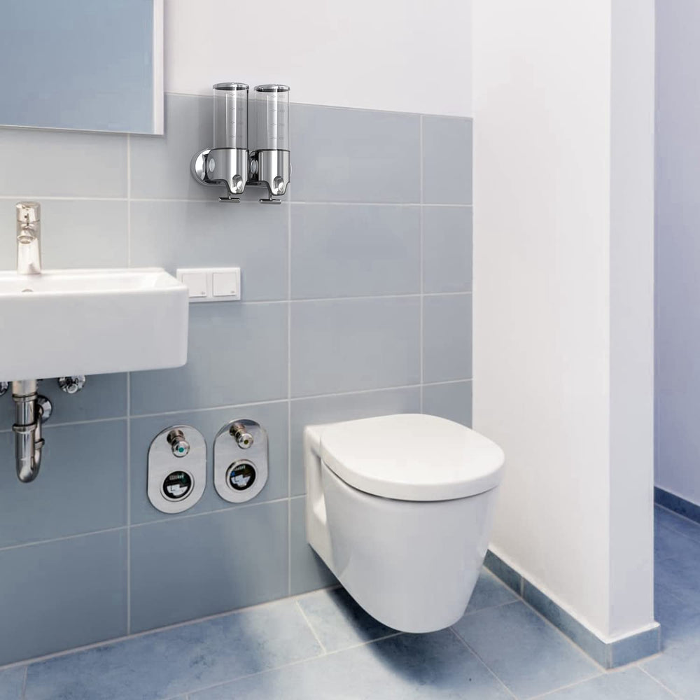 YIAOZ distributeur en usage sous la douche pour routine simplifiée