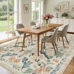 Yidanamy tapis posé dans salon illustrant confort et ambiance chaleureuse