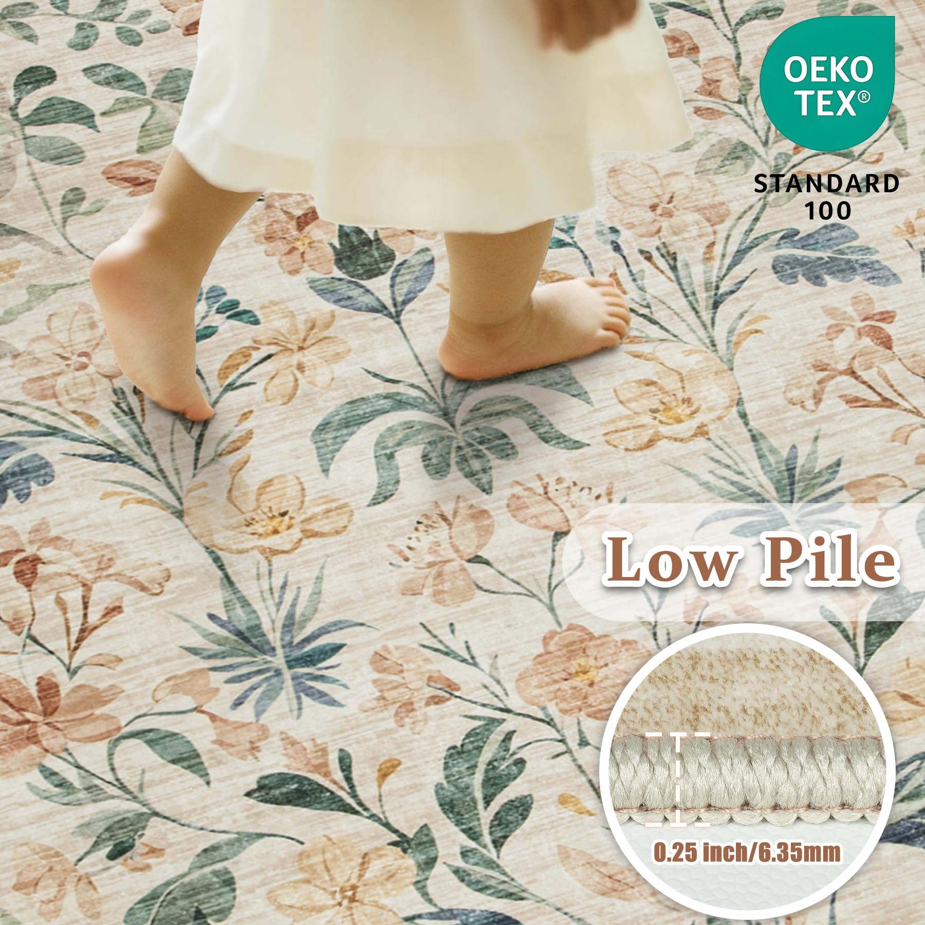 Yidanamy texture au toucher montrant surface douce et confort pieds nus