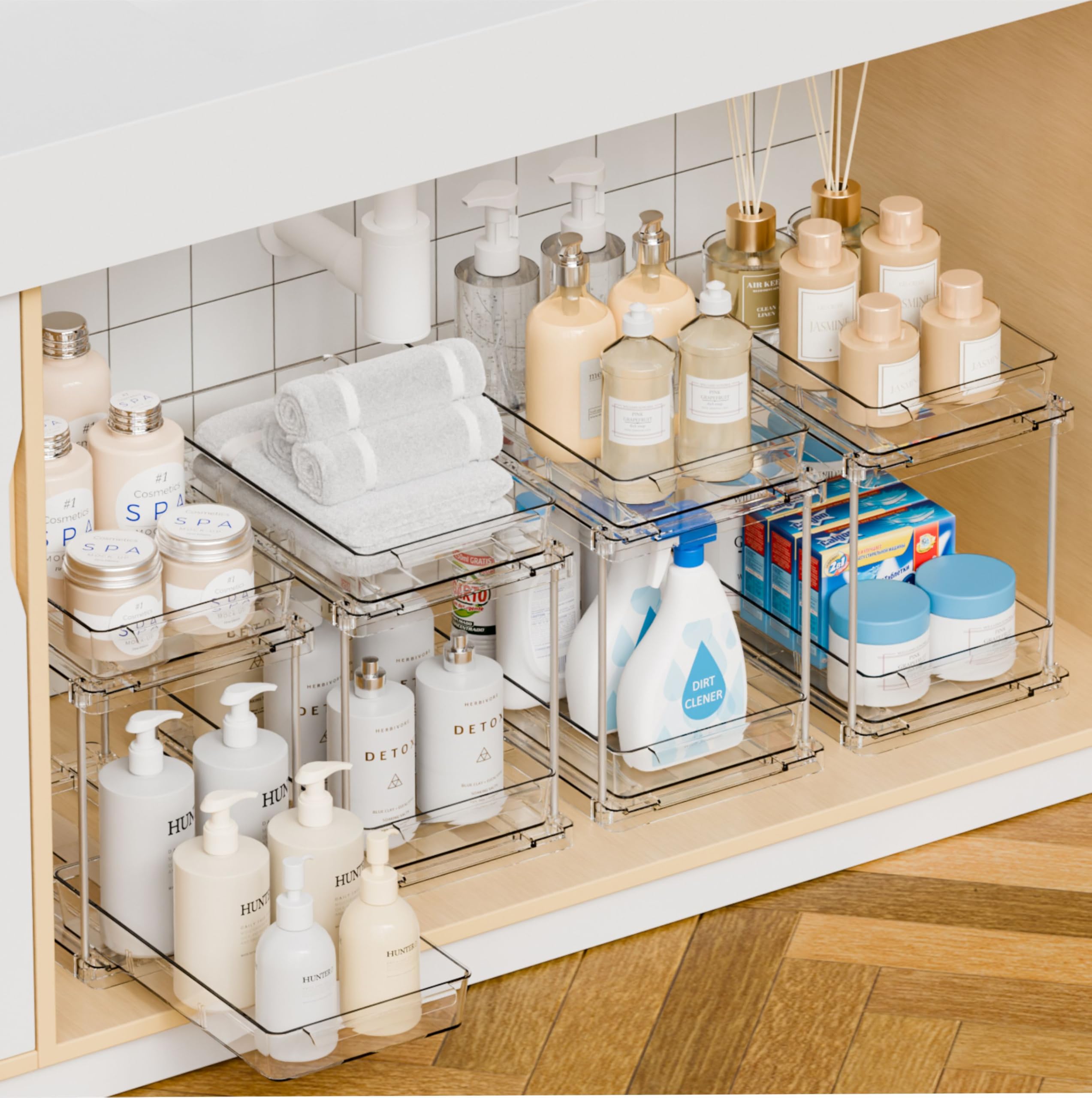 Yieach vue avant de l'ensemble de tiroirs, organisation optimisée