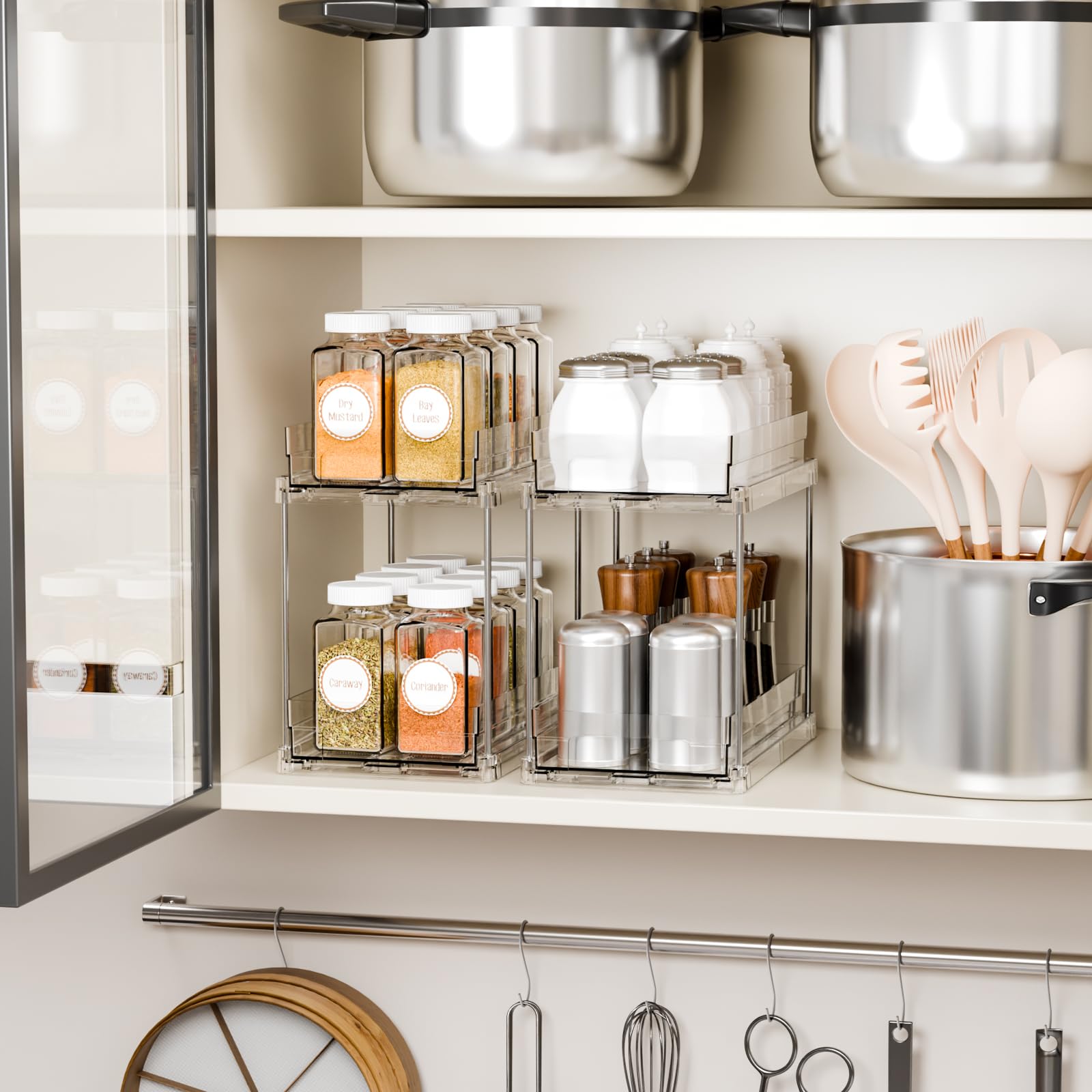 Yieach range épices dans garde manger protège bocaux et clarifie inventaire