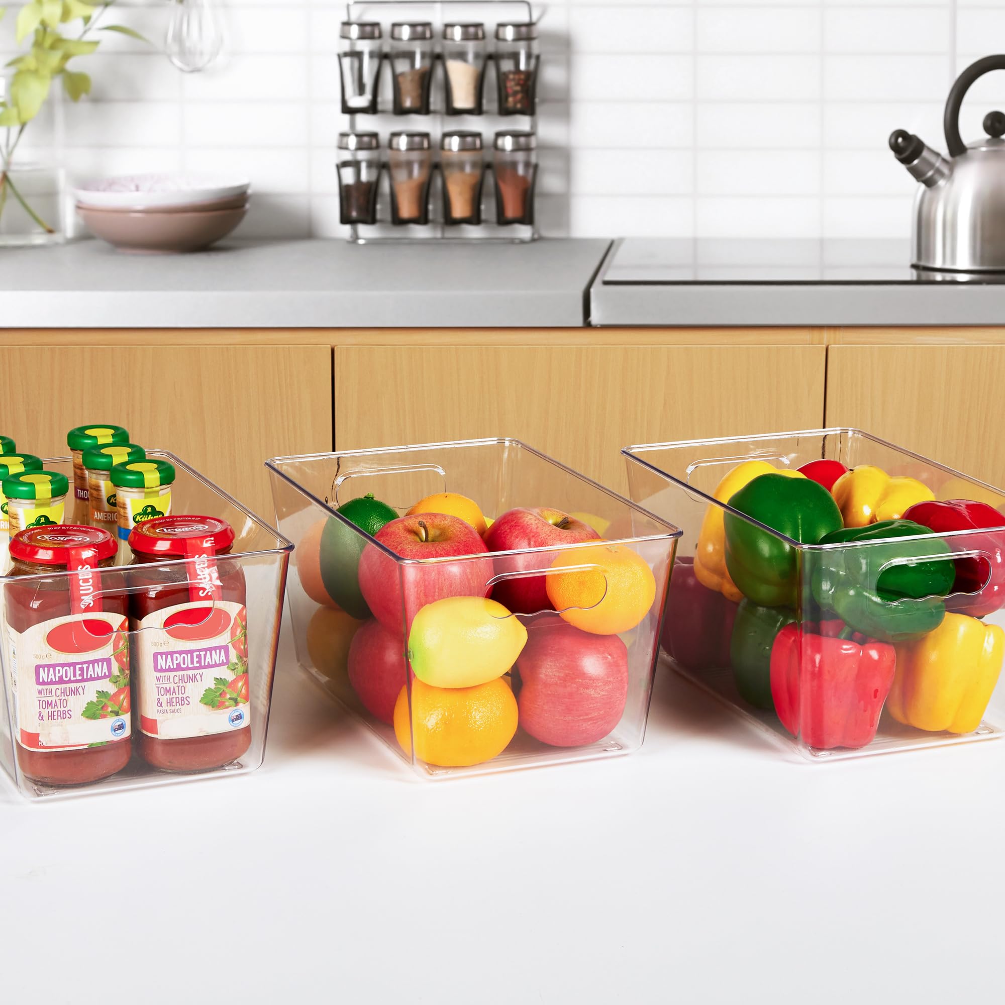 YIHONG bacs remplis d'aliments étiquetés pour une gestion simplifiée