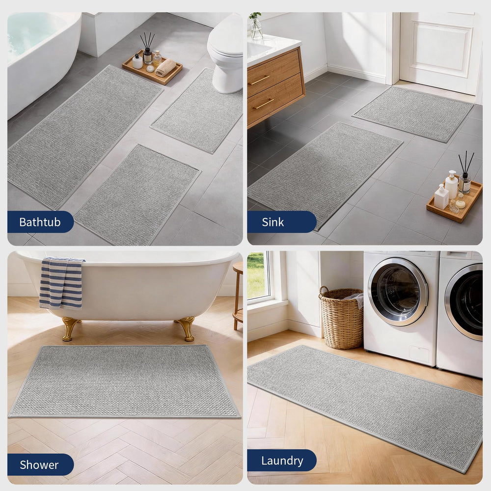 YIHOUSE tapis dans un coin lavabo, design moderne et sobre