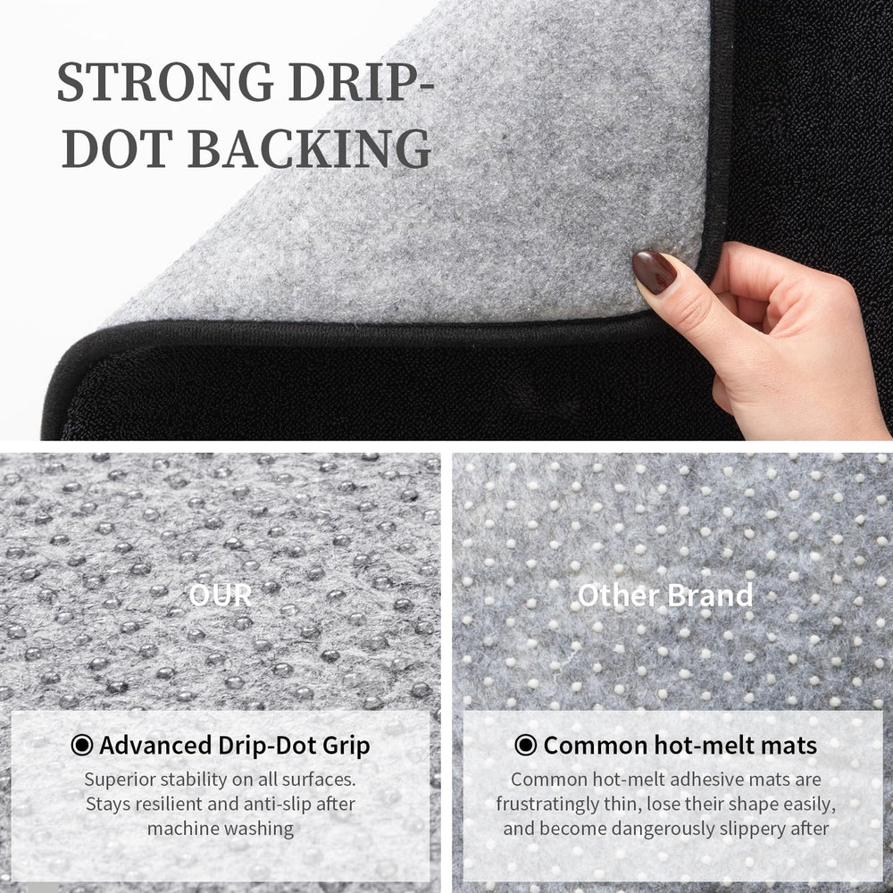 YIHOUSE ensemble de deux tapis côte à côte pour comparer les tailles