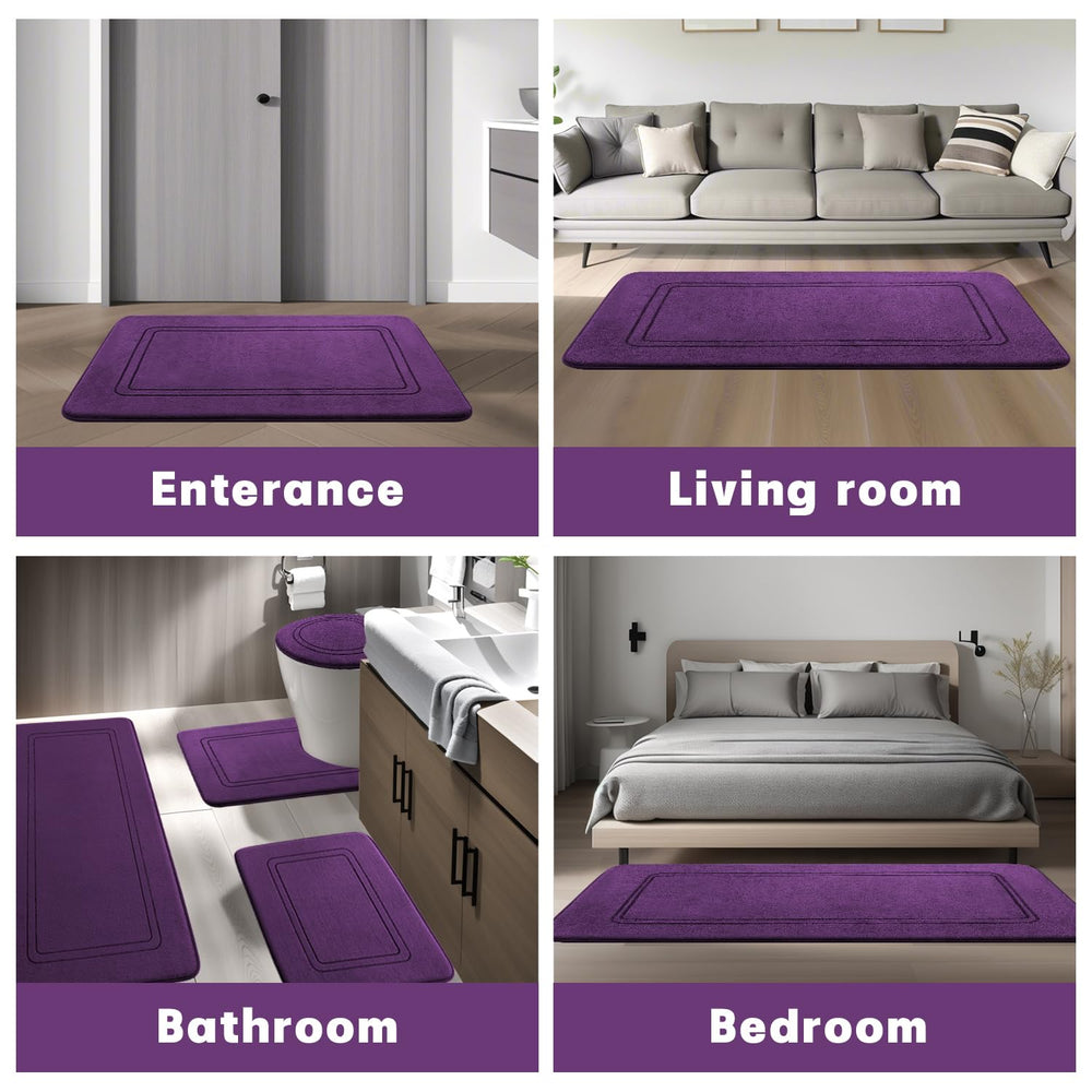 YIHOUSE tapis en U autour des toilettes montrant ajustement précis