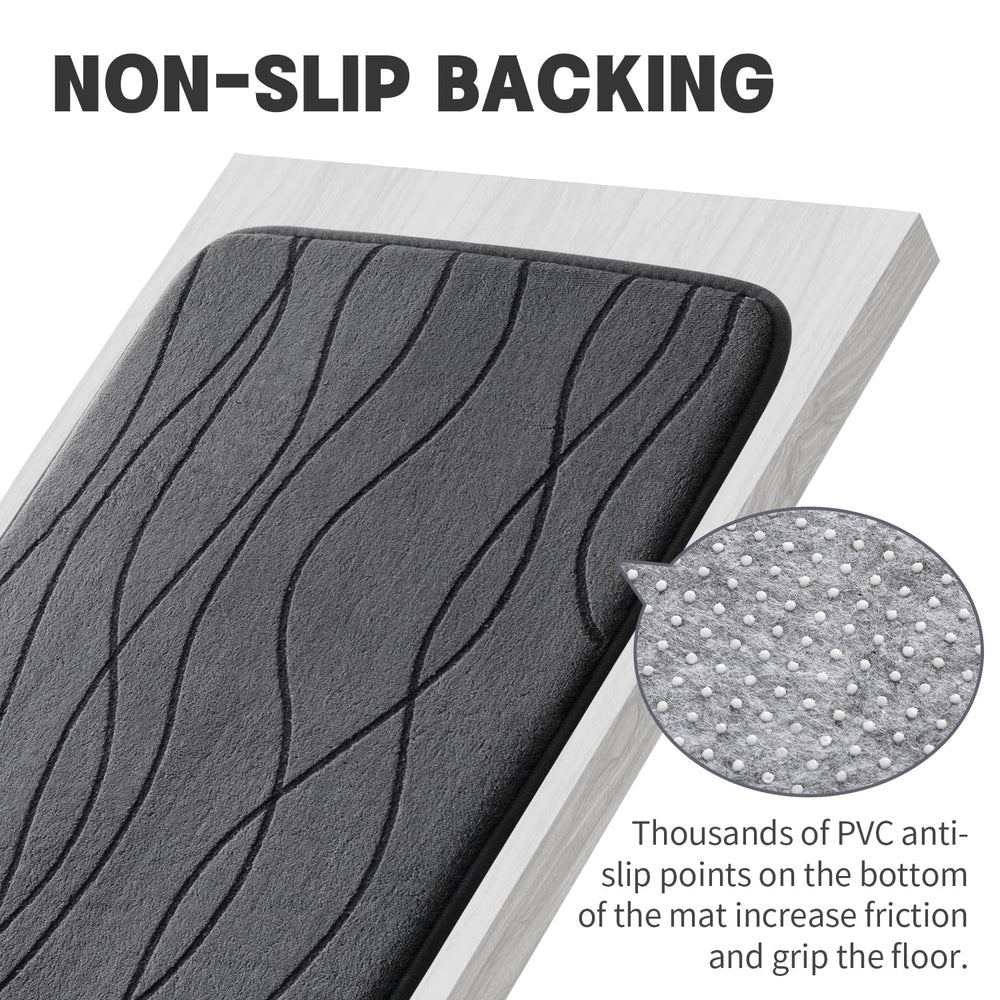 YIHOUSE comparaison d'échelle montrant les dimensions réelles des tapis