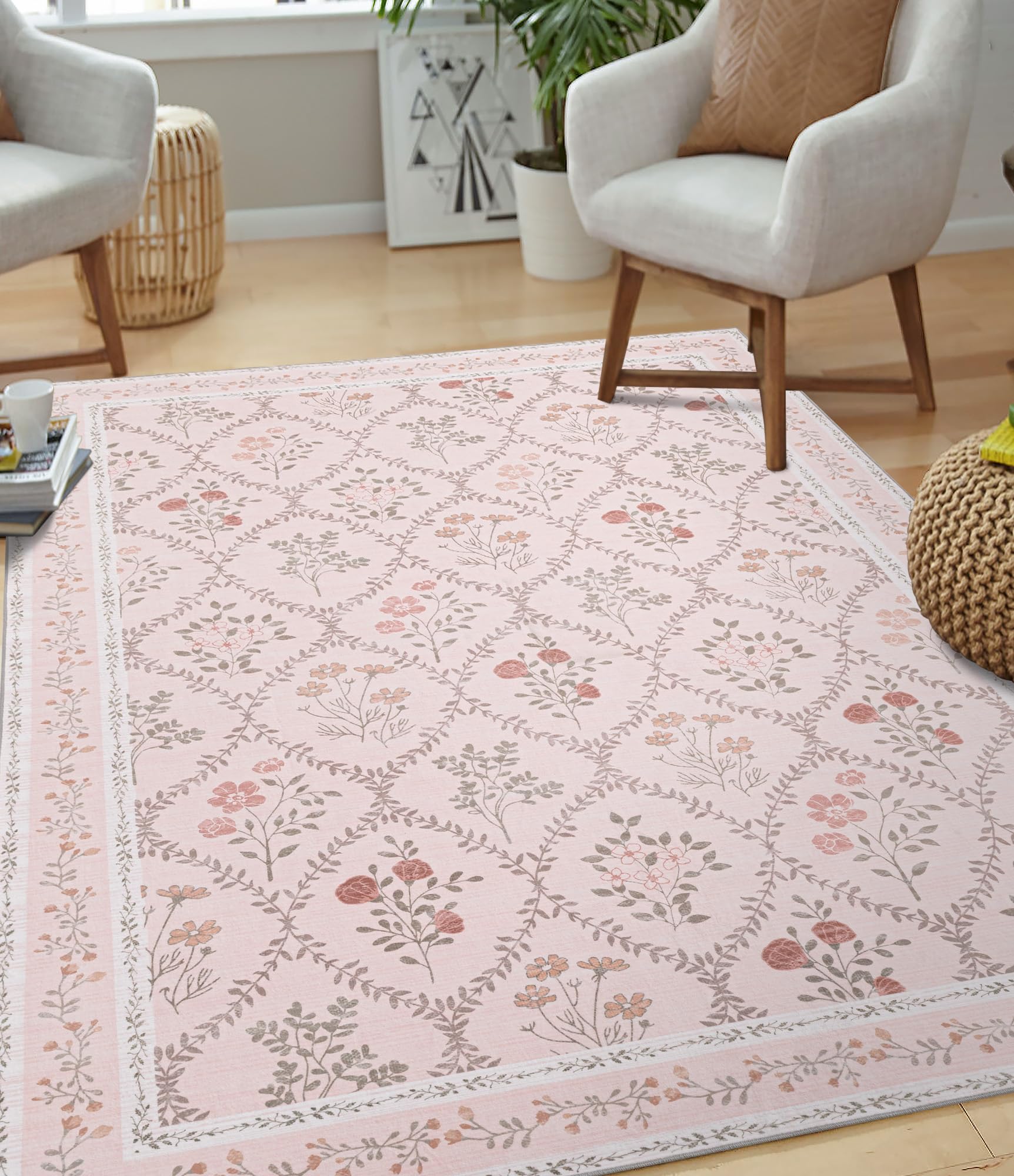 YIHOUSE gros plan motif floral vintage montrant texture douce et chaleureuse