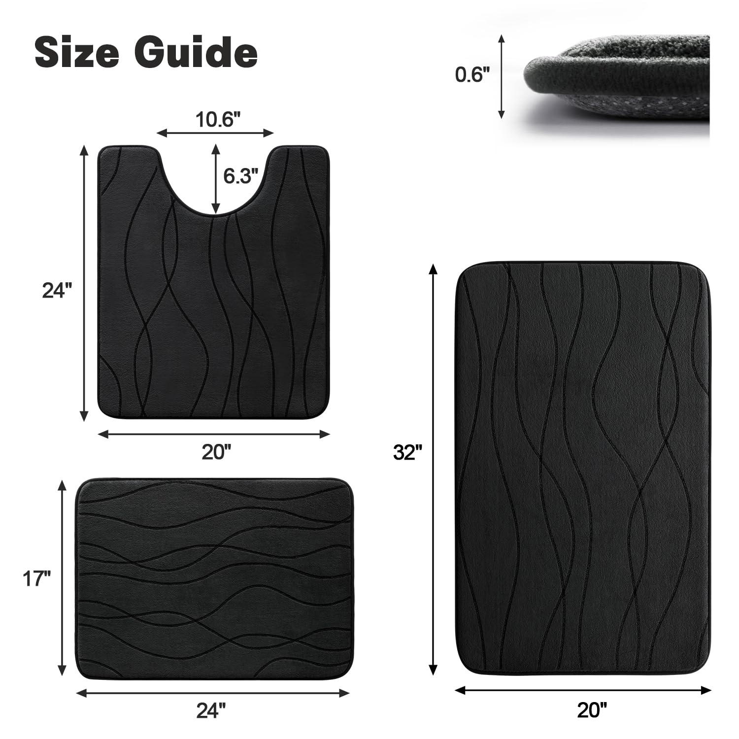 YIHOUSE gros plan texture de surface douce pour confort et absorption
