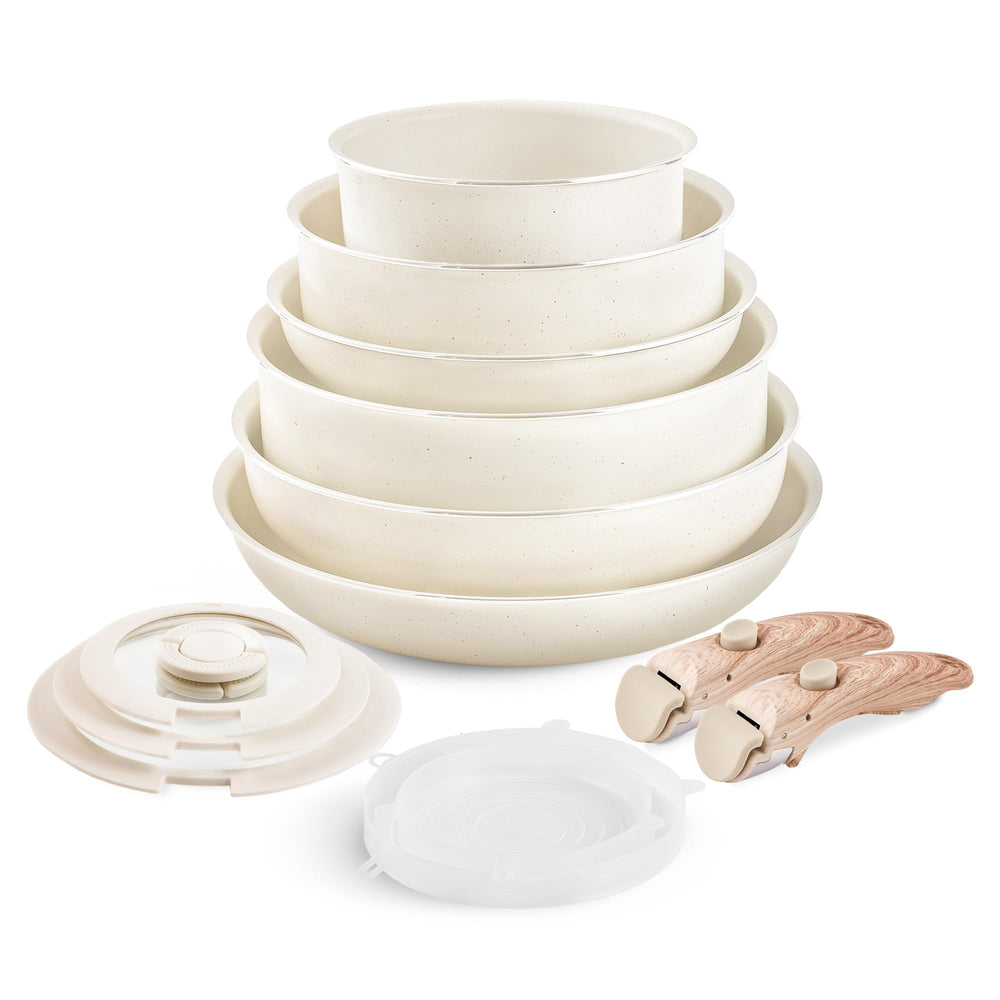 YIIFEEO ensemble devant packaging beige montrant gain de place
