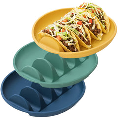 YIIYOUNG assiette taco face montrant maintien stable des tacos