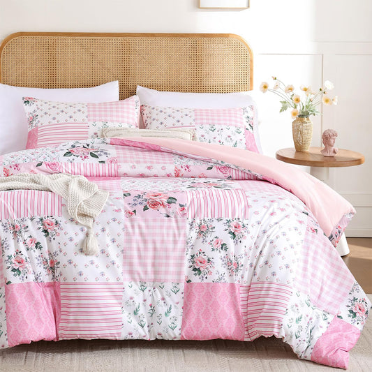 YIKUSH couette face fleurie rose apporte ambiance romantique