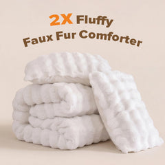 YIKUSH gros plan fausse fourrure doux et aspect luxueux
