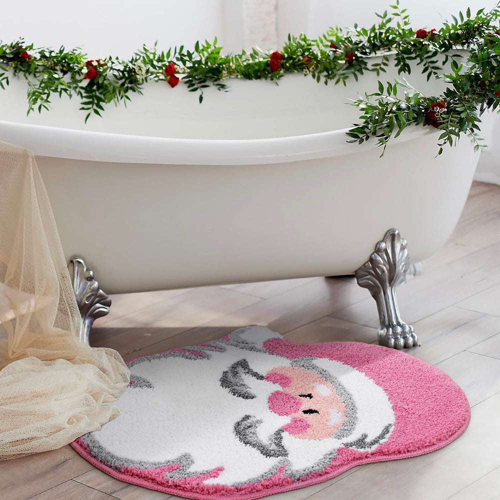 YIKUSH mise en scène salle de bain décorée pour ambiance chaleureuse de Noël