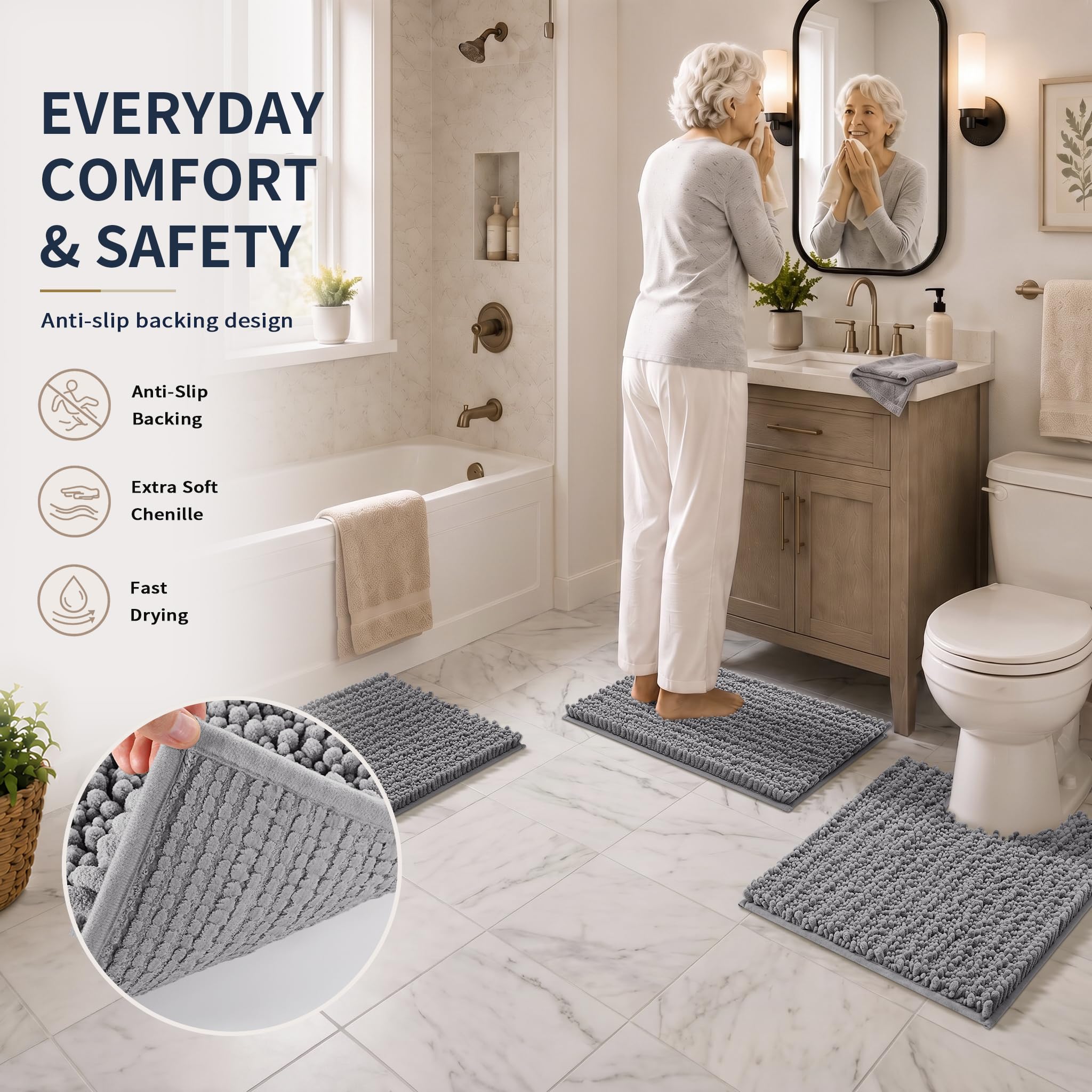 Yimobra comparaison de tailles adaptées aux différentes salles de bain
