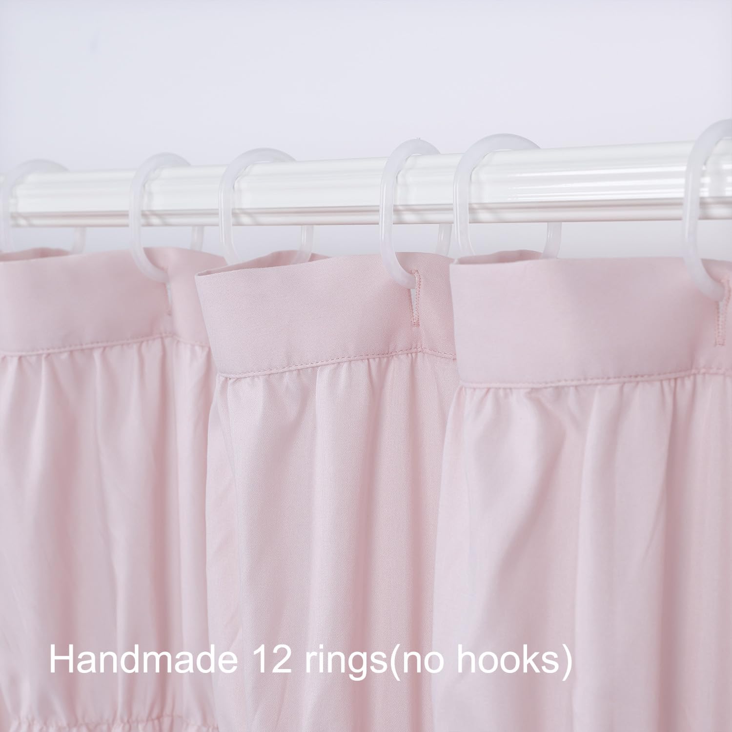 YINFUNG rideau posé sur baignoire créant ambiance shabby chic et chaleur visuelle