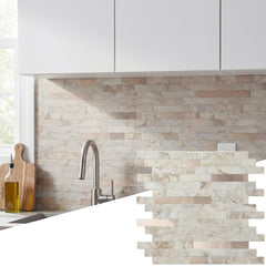 Yipscazo face avant de l’emballage montrant le motif beige rocks et rose gold, rendu premium
