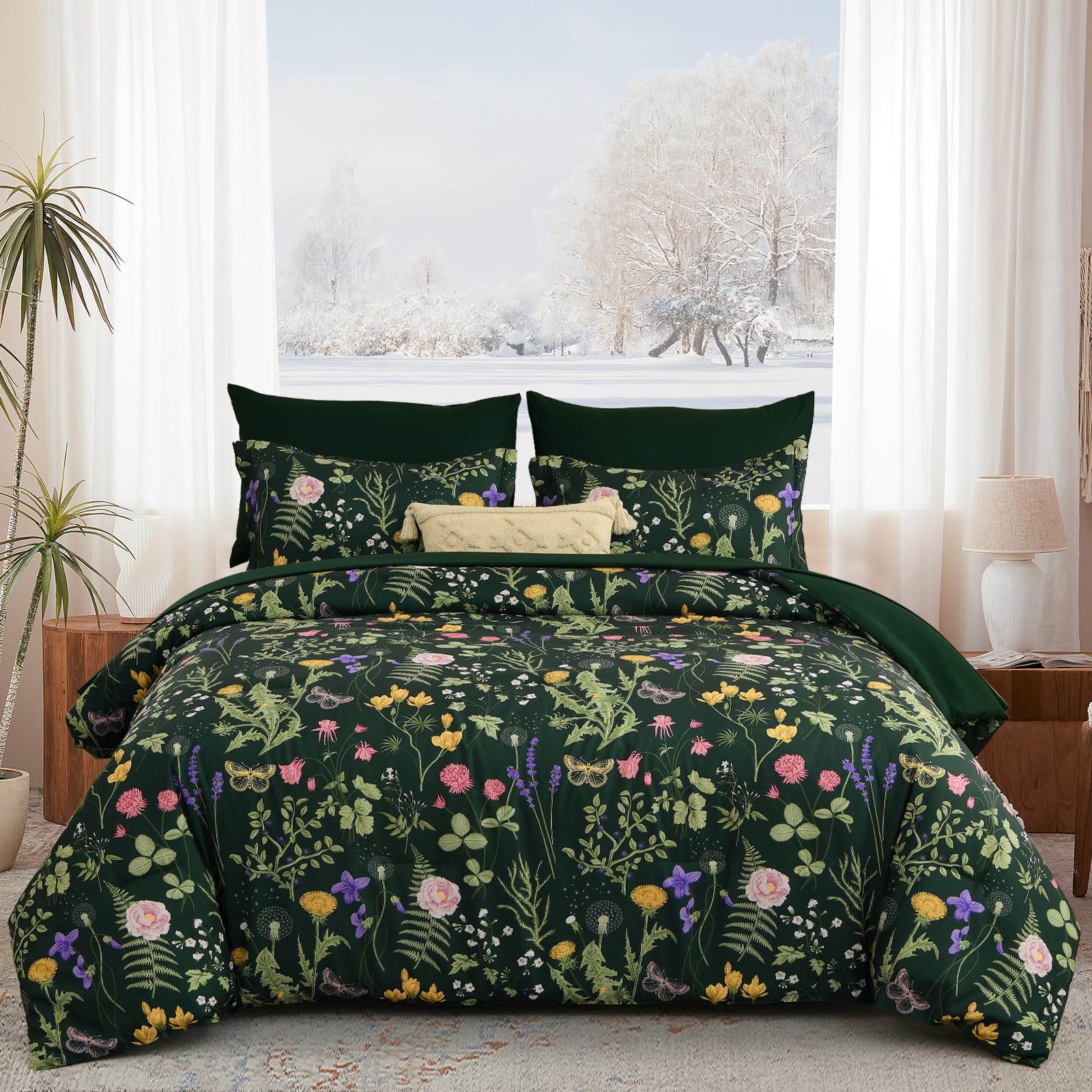 Yiran comparaison échelle lit et couette montrant couverture adéquate pour un queen