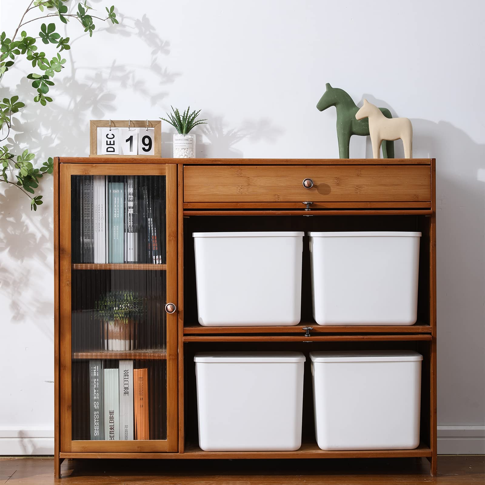 Yishyfier texture plastique robuste pour rangement durable