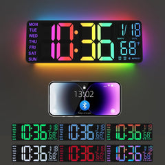 YISILE horloge murale face avant grande lisibilité instantanée