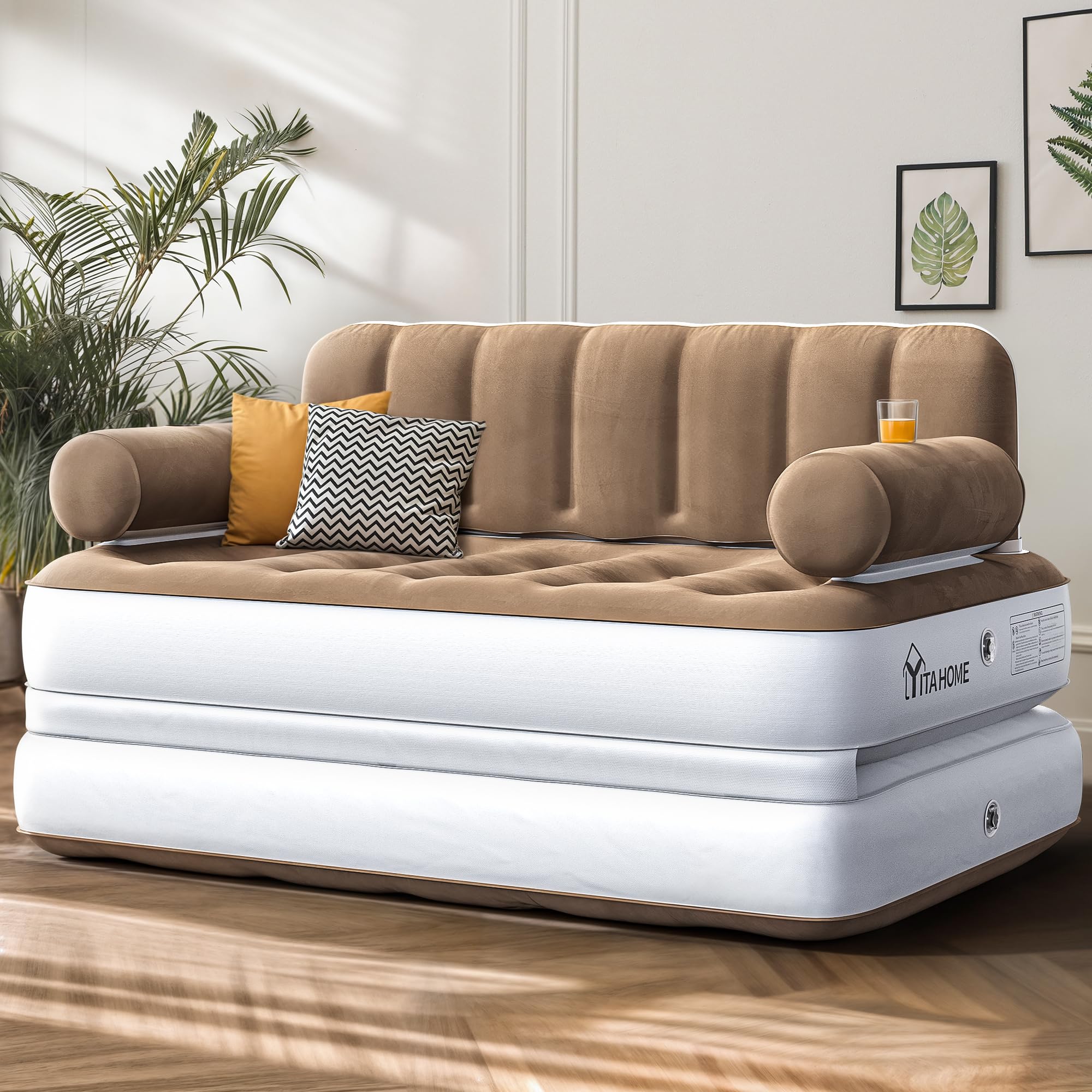 YITAHOME canapé-lit face avant montrant confort et design pratique