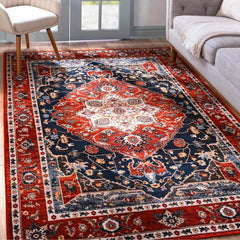 YJ.GWL vue avant du tapis 4x6 apportant chaleur décorative