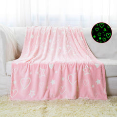 YJLMLY couverture face entière rose montrant motifs étoiles et cœurs, ambiance ludique