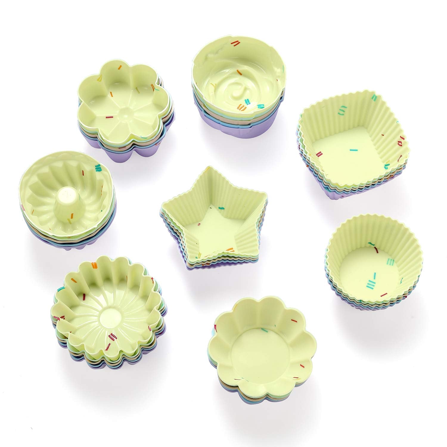 YK GDYORKITCHEN caissettes silicone texture empilées réutilisables et écologiques