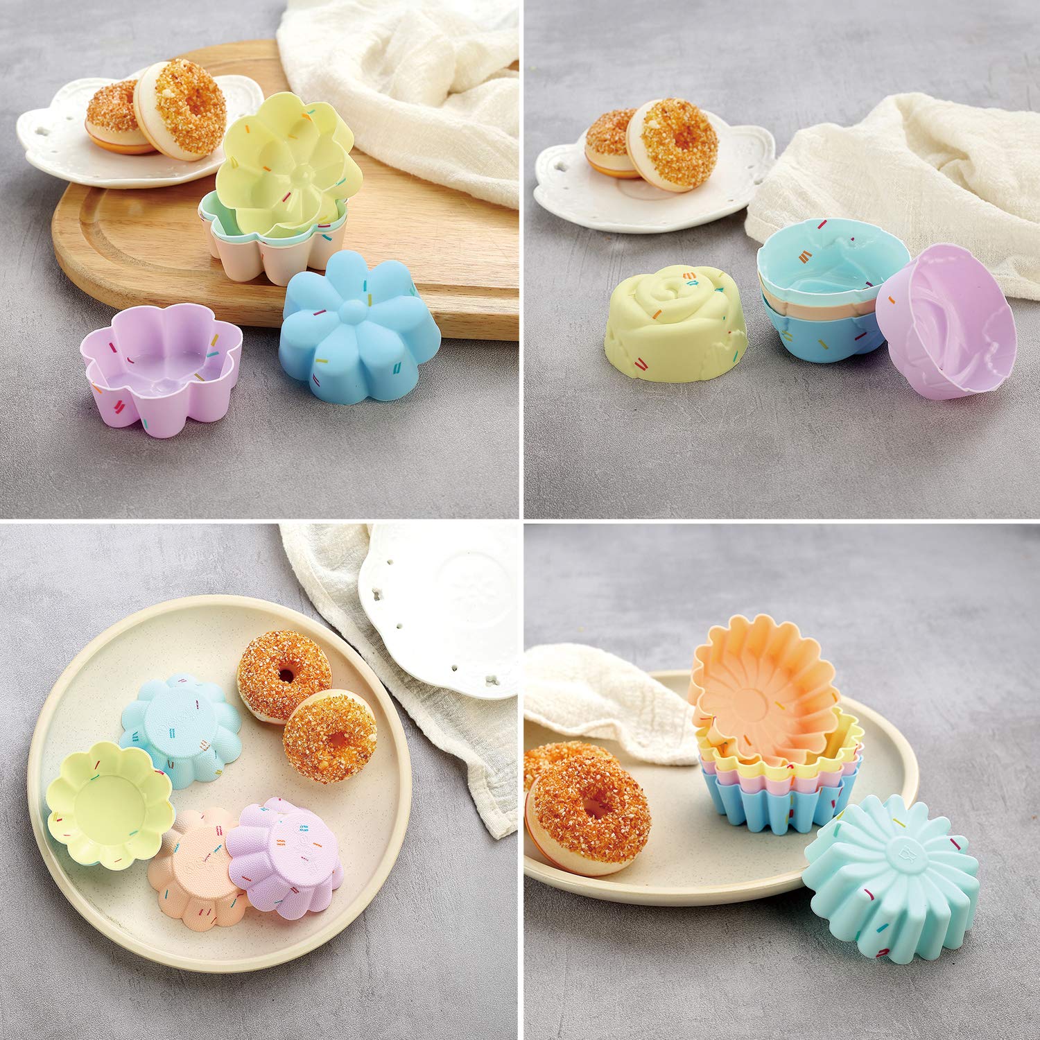 YK GDYORKITCHEN plaque muffins avec caissettes organise les portions facilement