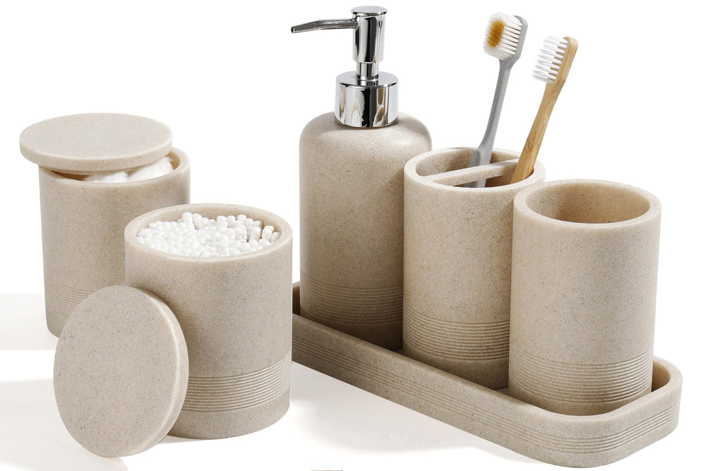 YMXYJM ensemble avant plan beige gardant lavabo ordonné