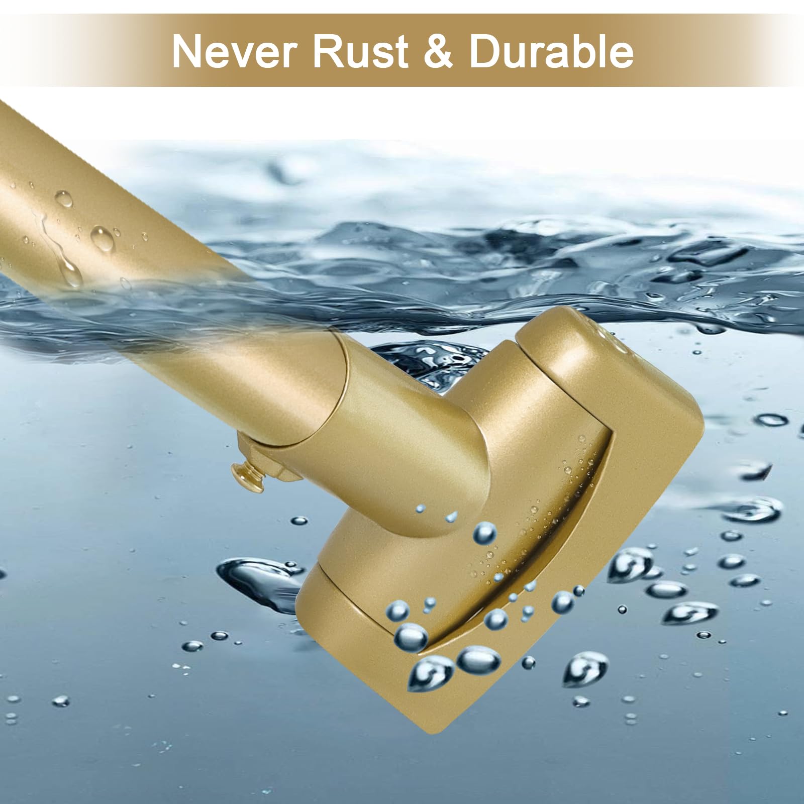 YNL tringle en usage avec rideau pour confort de douche