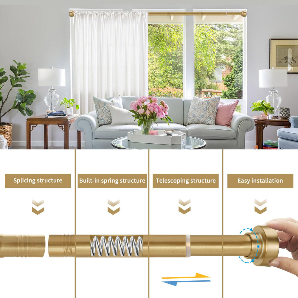 YNL tringle installée dans une salle de bains, solution sans perçage pratique